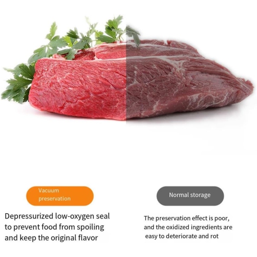 Fully automatic vacuum food sealer - 65kPa strong suction, 6-in-1 for wet and dry food, continuous sealing, 5 times longer freshness