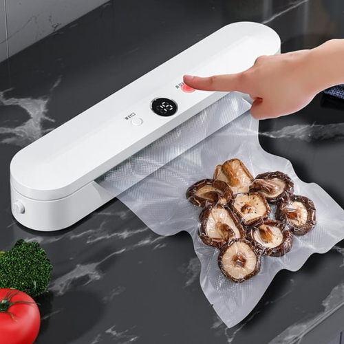 Advanced Home Vacuum Sealer - Fast Airtight Seal, Extends Food Freshness, -60kPa Suction, Easy One-Touch Use, Safe & Durable