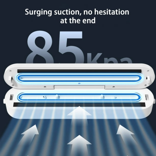 Advanced Home Vacuum Sealer - Fast Airtight Seal, Extends Food Freshness, -60kPa Suction, Easy One-Touch Use, Safe & Durable