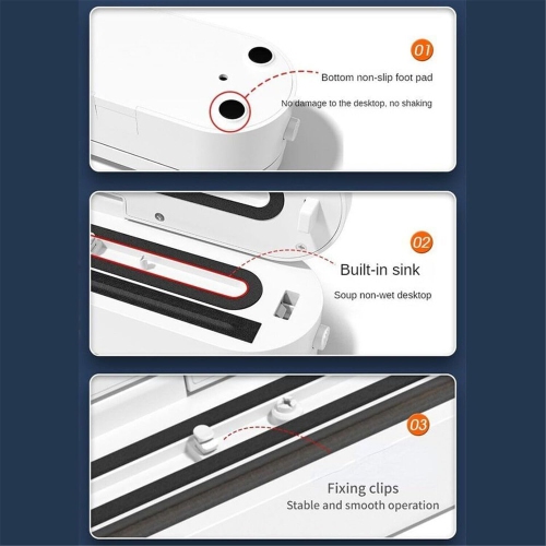 Black advanced Home Vacuum Sealer - Fast Airtight Seal, Extends Food Freshness, -60kPa Suction, Easy One-Touch Use, Safe & Durable