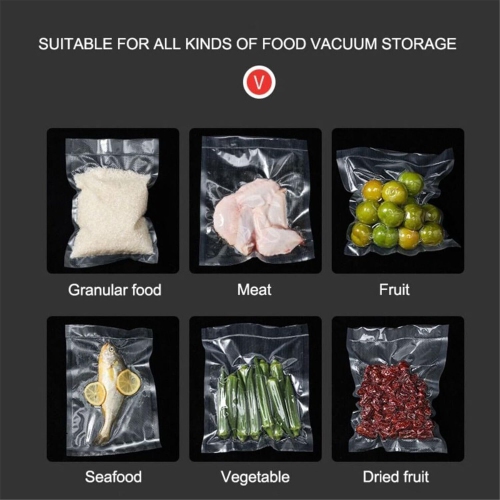 Black advanced Home Vacuum Sealer - Fast Airtight Seal, Extends Food Freshness, -60kPa Suction, Easy One-Touch Use, Safe & Durable
