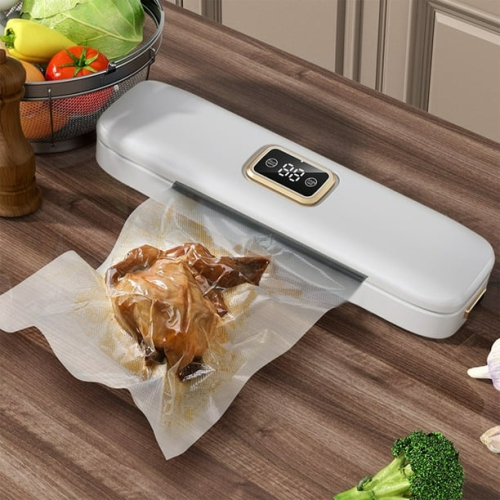 Vacuum Packaging Machine - Universal seal for wet and dry foods, easy to clean design, one-touch operation, suitable for all food types, compact and