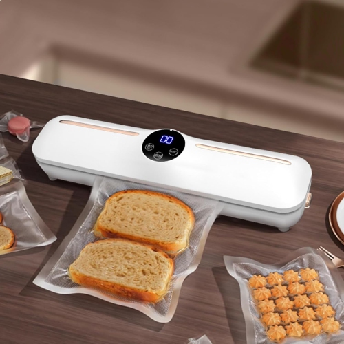 Dual-mode vacuum sealer - extended and widened seal, intelligent one-touch control, wet and dry dual-use, compact and space-saving, multiple functions
