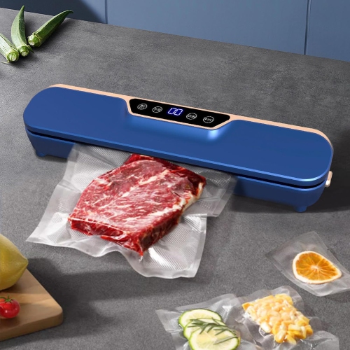 Dual-mode vacuum sealer - extended and widened seal, intelligent one-touch control, wet and dry dual-use, compact and space-saving, multiple functions