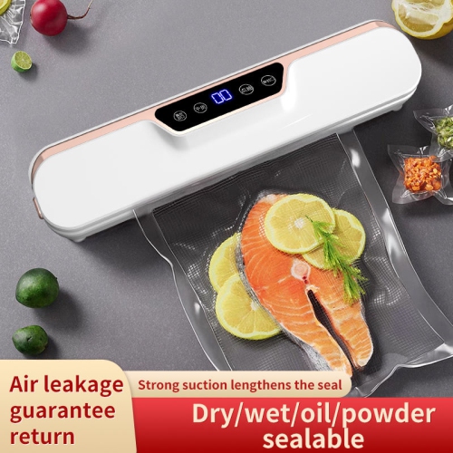 Dual-mode vacuum sealer - extended and widened seal, intelligent one-touch control, wet and dry dual-use, compact and space-saving, multiple functions