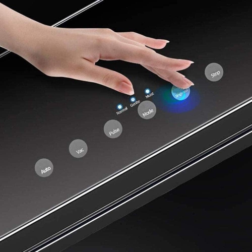 Scelleuse sous vide automatique pour la cuisine - Double mode humide et sec pour tous les aliments, économie d'espace, faible bruit, 10 sacs