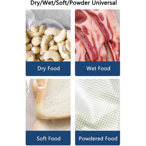 Multifunctional vacuum sealer - adjustable suction, suitable for dry/wet/soft food, one-touch operation, with compressor