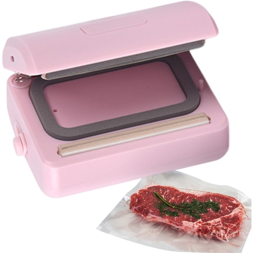 Portable vacuum sealer, small and light, rechargeable, strong suction, 60kPa vacuum and 100kPa inflation, perfect for camping/kitchen use