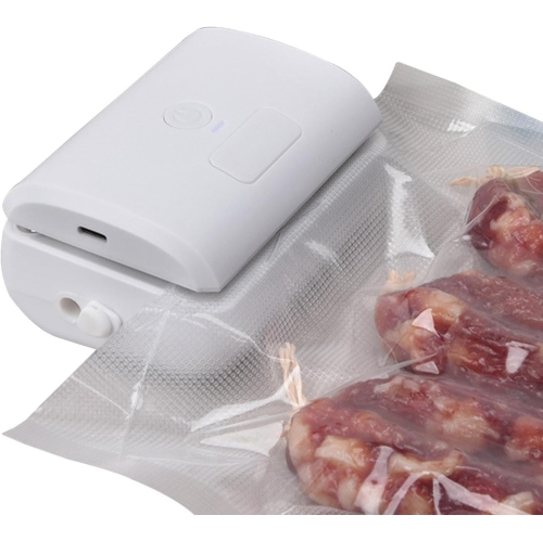 Portable vacuum sealer, small and light, rechargeable, strong suction, 60kPa vacuum and 100kPa inflation, perfect for camping/kitchen use
