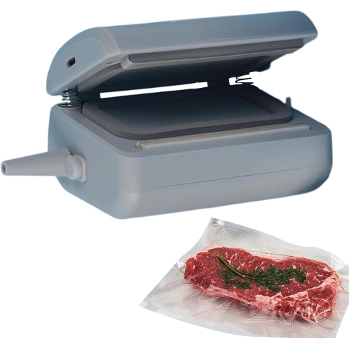 Image 1 of 6.. Portable vacuum sealer, small and light, rechargeable, strong suction, 60kPa vacuum and 100kPa inflation, perfect for camping/kitchen use