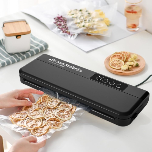 UV sterilizing vacuum sealer - 75 kPa strong suction, 300mm sealing, stainless steel panel, one-touch operation, suitable for wet and dry foods and