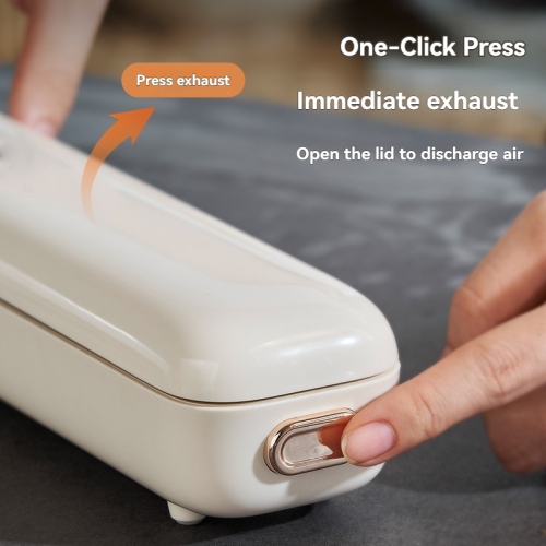 【100Kpa strong vacuum】Household food sealer, dry and wet fresh-keeping sealer, 300W high power, one-button operation, special for meat, fruits,