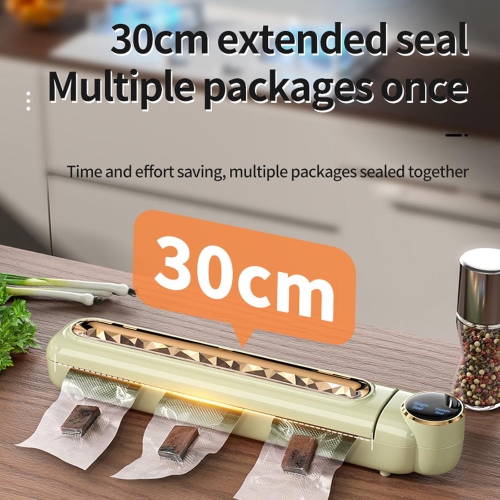 Food Vacuum Sealer Home Fresh Food Preservation Machine One-touch operation, 30cm wide seal, waterproof touch screen, compact design, suitable for