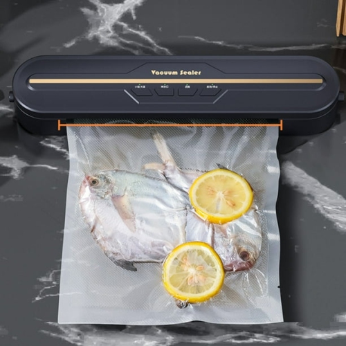 Premium vacuum sealer - durable and portable, multi-purpose for home/office/travel, easy to use, black