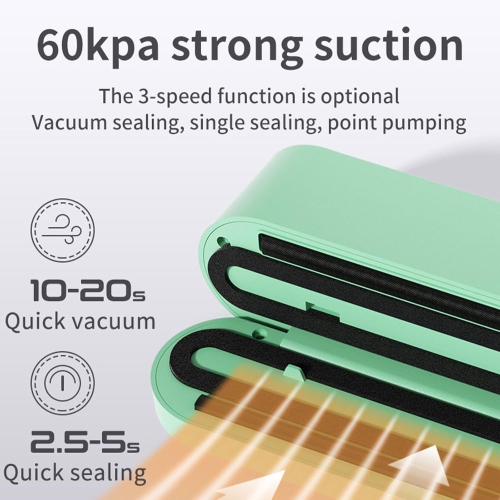 Portable vacuum sealer - 3 modes, 1200mAh battery, compact design, low noise, small and light, suitable for travel and home use