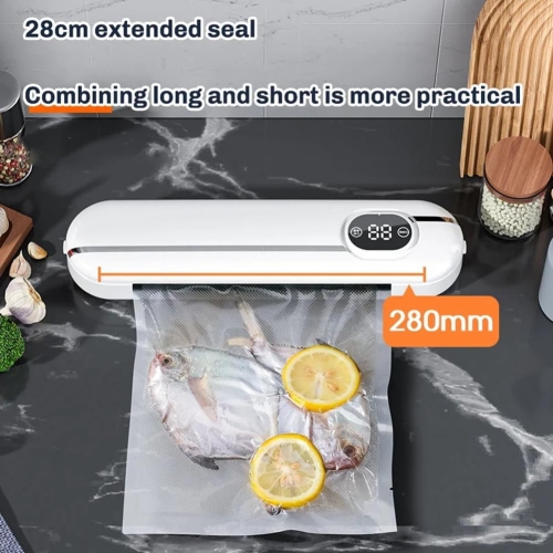 green multifunctional vacuum sealer - vacuum food sealer, strong, high quality and durable, portable design, suitable for daily use, with 10 bags