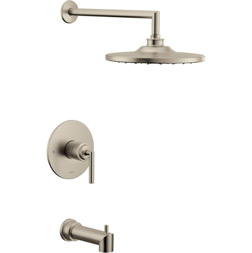 Moen UTS32003BN Arris M-CORE 3-Series 1-Handle Tub and Shower Trim Kit, Valve Required, Brushed Nickel