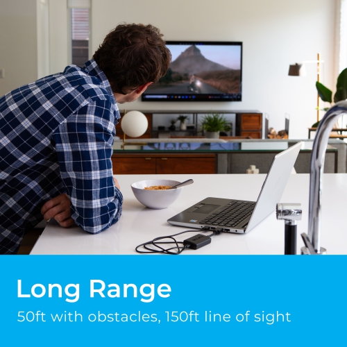 Nyrius Wireless HDMI Video Transmitter & Receiver, Plug & Play Extender, Stream 1080p up to 150ft to a TV or Projector