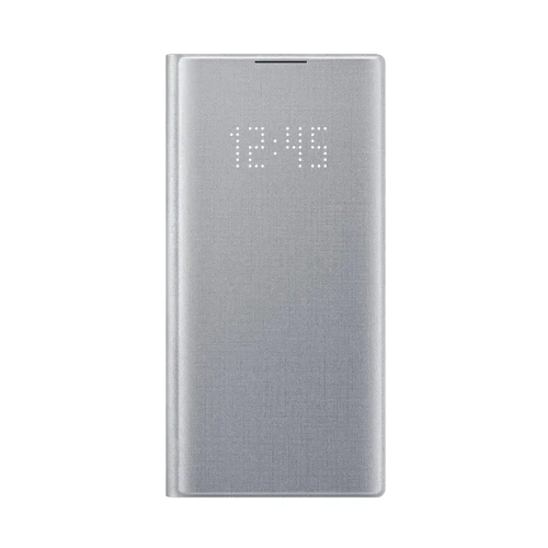 SAMSUNG Note 10 LED Wallet Cover I Color: Silver