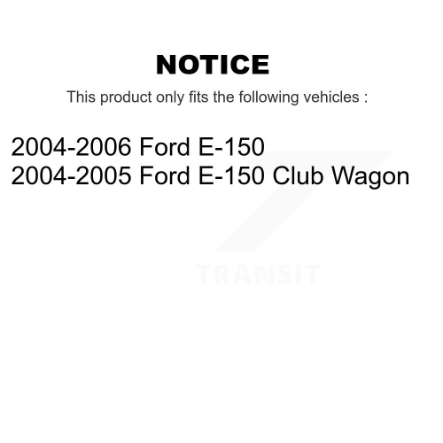 Rear Disc Rotors Ceramic Pads And Parking Brake Shoes Kit For Ford E-150 Club Wagon K8T-105665