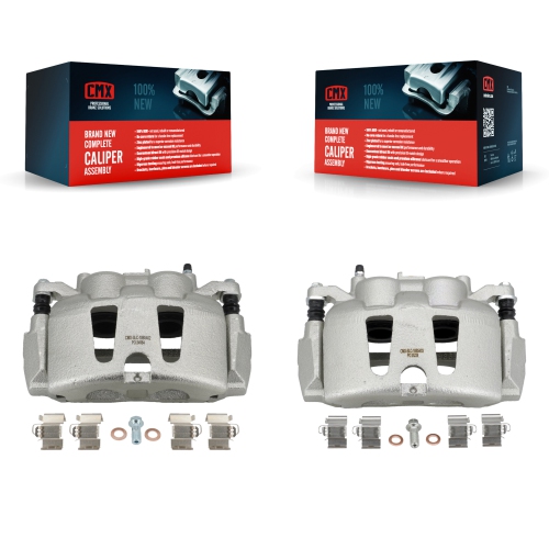 CMX  Front Brake Caliper Left Right Side (Driver Passenger) Kit for Jeep Wrangler Gladiator Kbc-100611