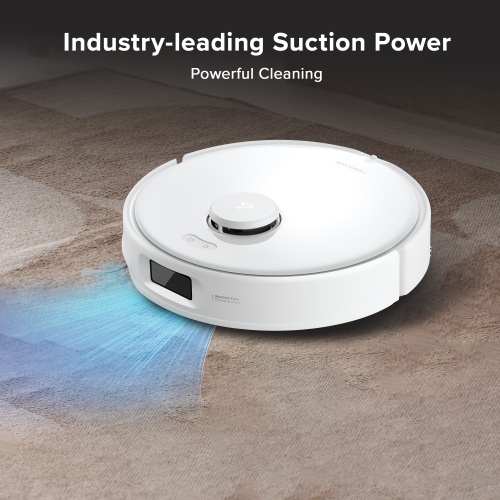 Roborock Qrevo Curv 5XC Robot Vacuum and Mop with Dual Anti-Tangle System, FlexiArm Technology, 75°C Hot Water Mop Washing and Intelligent Dirt