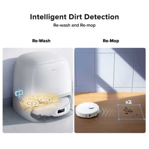 Roborock Qrevo Curv 5XC Robot Vacuum and Mop with Dual Anti-Tangle System, FlexiArm Technology, 75°C Hot Water Mop Washing and Intelligent Dirt