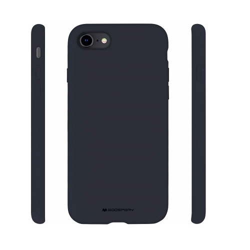 TopSave – Étui antichoc en caoutchouc de silicone liquide Goospery avec microfibre douce pour iPhone 16e 6,1&nbsp;po, bleu marine