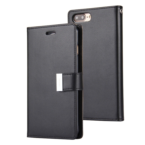 TopSave Goospery Rich Diary [ID/Card & Cash Slots] Premium PU Leather Wallet Case [Magnetic Closure] Folio Wallet Flip For iPhone 16e(6.1"),Black
