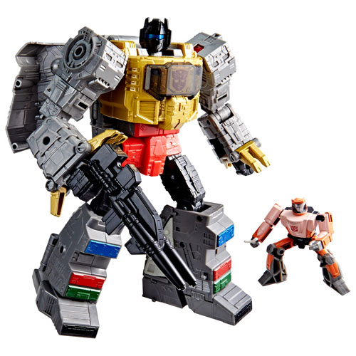 Hasbro Transformers Studio Series - Transformers The Movie Dinobot Grimlock & Autobot Wheelie Action Figures