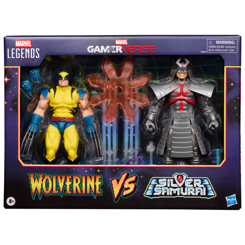 Hasbro Marvel Legends Series - Gamerverse Wolverine vs Marvel's Silver Samurai Action Figures