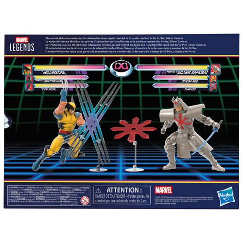 Hasbro Marvel Legends Series - Gamerverse Wolverine vs Marvel's Silver Samurai Action Figures