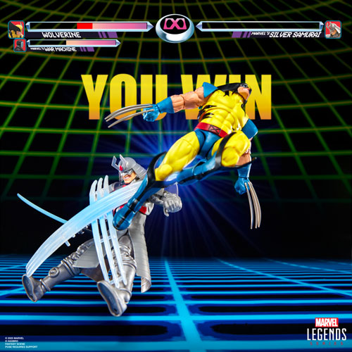 Hasbro Marvel Legends Series - Gamerverse Wolverine vs Marvel's Silver Samurai Action Figures
