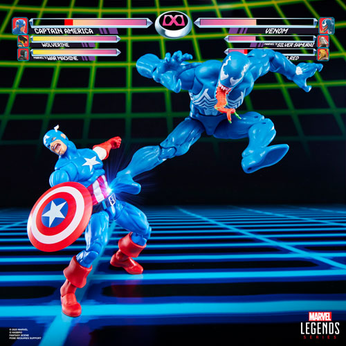 Hasbro Marvel Legends Series - Gamerverse Captain America vs Venom Action Figures