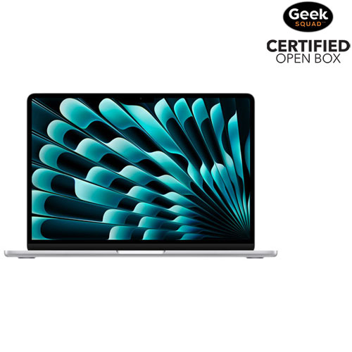 Open Box - Apple MacBook Air 13.6" w/ Touch ID (2025) - Silver (Apple M4 / 24GB RAM / 512GB SSD) - English