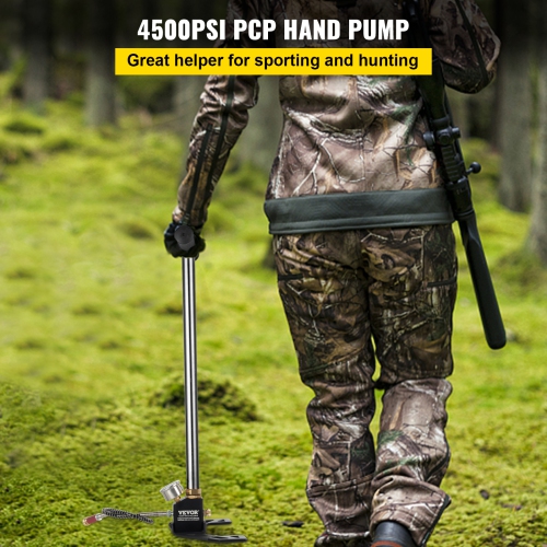 VEVOR 4500PSI Airgun PCP Pump High Pressure Hand Pump 3 Stage Pump Chamber PCP Air Pump