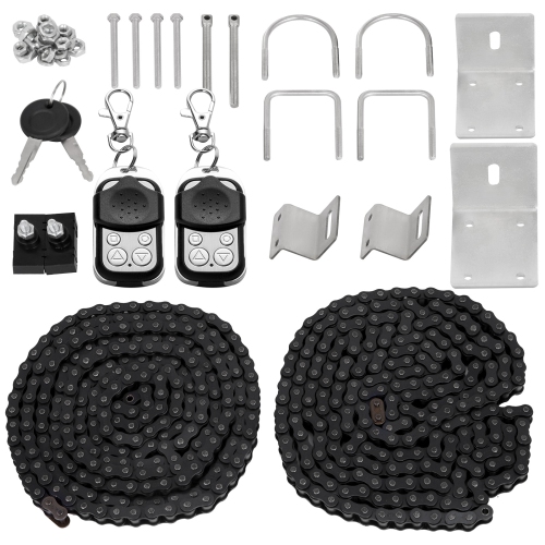 VEVOR AC1400 3100LBS Sliding Gate Opener, with 2 Remote Controls, Gate Operator Hardware Kit for Security, Move Speed 43ft Per Min, Electric Rolling