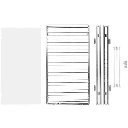 VEVOR 11"W x 21"D Heavy Duty Slide Out Pantry Shelves, Pull Out Cabinet Organizer, Chrome-Plated Steel Roll Out Drawers