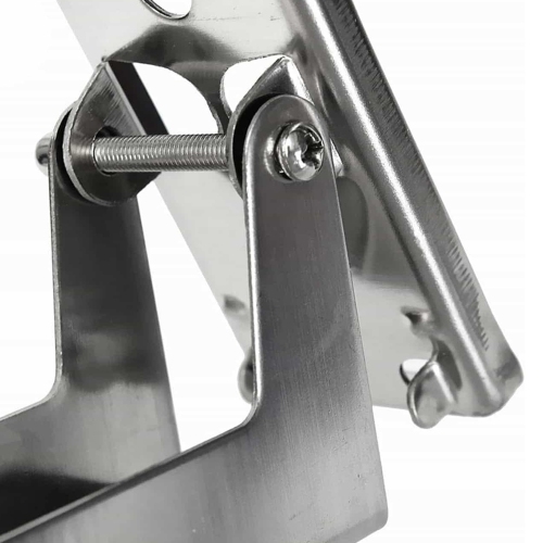 Silver Microwave Wall Mount, Stainless Steel Microwave Rack, Invisible Oven Stand, Foldable Kitchen Rack