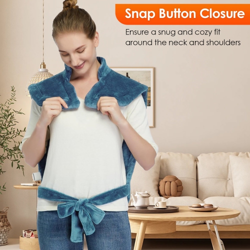 Heating pad, fast heating heat therapy pad for back neck and shoulders warmth and relaxation