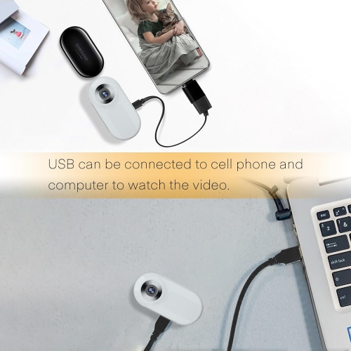 Cat Camera Collar with Video Record,Wireless Mini Sports Cam,Small Action Cameras 32GB,Body Camera for Pets