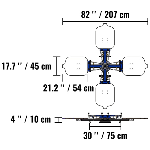 VEVOR 21.2x17.7in Screen Printing Machine, 4 Color 4 Station 360° Rotable Silk Screen Printing Press, Screen Printing Press, Double-layer Positioning