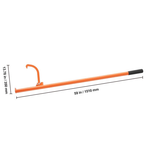 VEVOR 59 in Cant Hook Tool, Heavy Duty Steel Log Roller, Log Lifter Timber Jack for Max 32" Dia Logs, Forestry Logging Tools,Dual Function Log