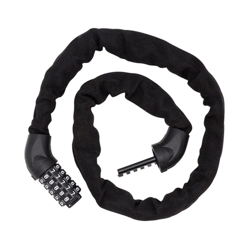 Cadenas pour chaîne de vélo CODE, cadenas pliable pour vélo, cadenas à combinaison en acier haute sécurité à 5 chiffres pour vélo, M