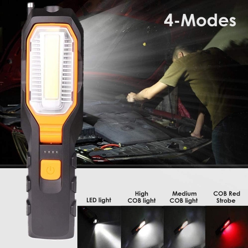 LED Work Light, USB Rechargeable Flashlight, Portable Shop Maintenance Light, Auto Repair Inspection Light