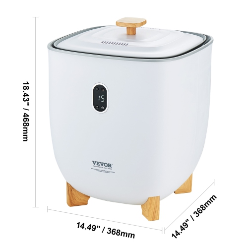 VEVOR 25L Towel Warmer, Towel Warmer Bucket with 2 Heating Modes, 20/40/60/90 Min Auto Shut Off, Bottom Heating Columns, LED Screen, Large Towel