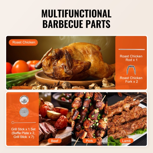 Machine à grillades VEVOR Shawarma, Cuiseur vertical pour poulet Shawarma, Comptoir électrique en acier inoxydable Four de rôtisserie Gyro Machine à