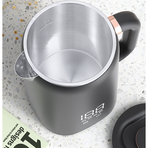 1.7L Large-capacity Digital Display Electric Kettle Multi-speed Temperature Control Kettle Water Boiler-Black