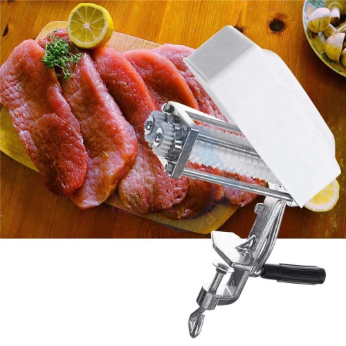 Meat Tenderizer Cuber Heavy Duty Steak Flatten Tool Meat Tenderizer Tool Grinder Attachment Clamp-on Grinder Rolling Kitchen Cuber