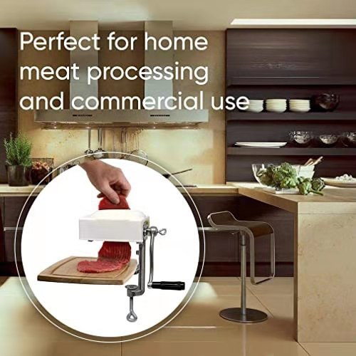 Meat Tenderizer Cuber Heavy Duty Steak Flatten Tool Meat Tenderizer Tool Grinder Attachment Clamp-on Grinder Rolling Kitchen Cuber